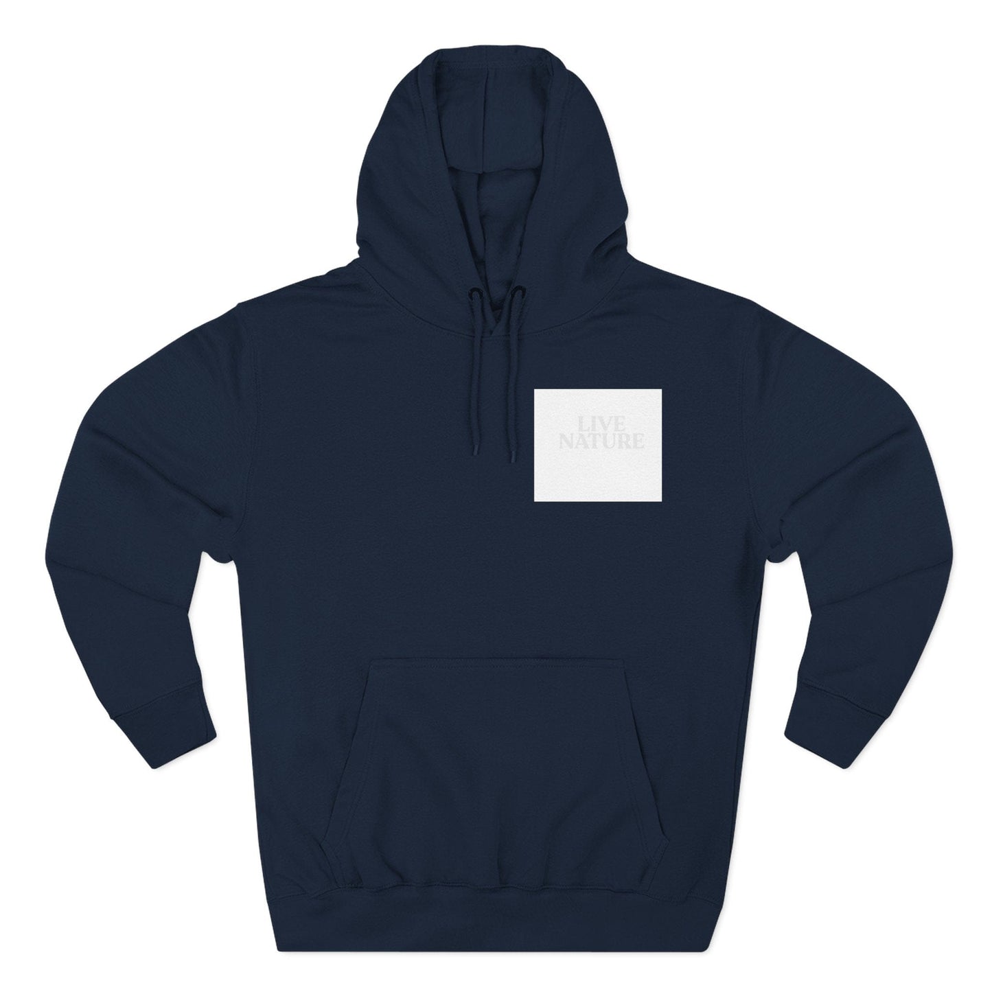 Three-Panel Fleece Hoodie - dolphin (Front+Back) - Three-Panel Fleece Hoodie (Smart: Original on light)