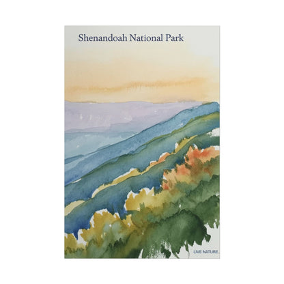 Shenandoah National Park Watercolor Art Print