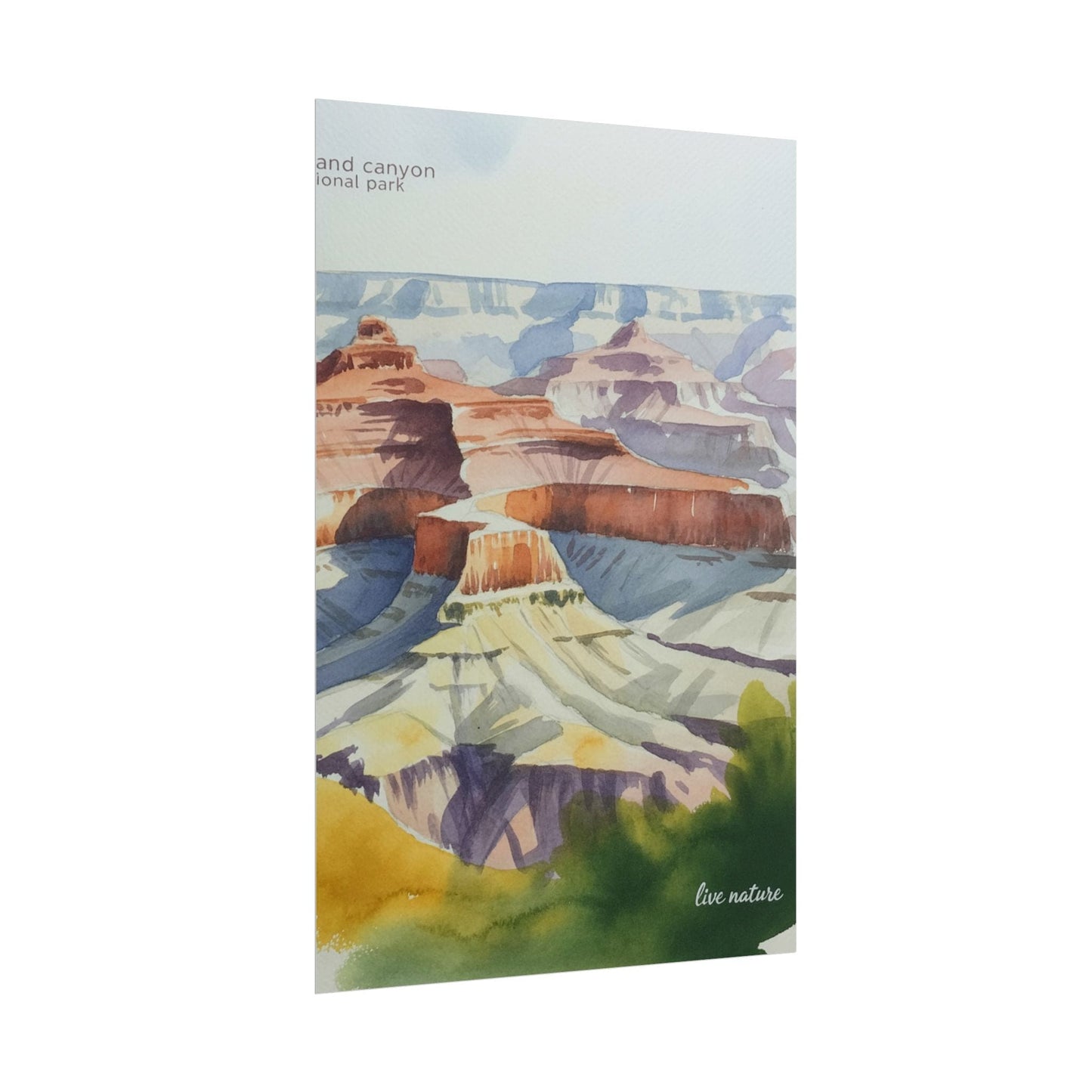 Grand Canyon National Park Watercolor Art Print