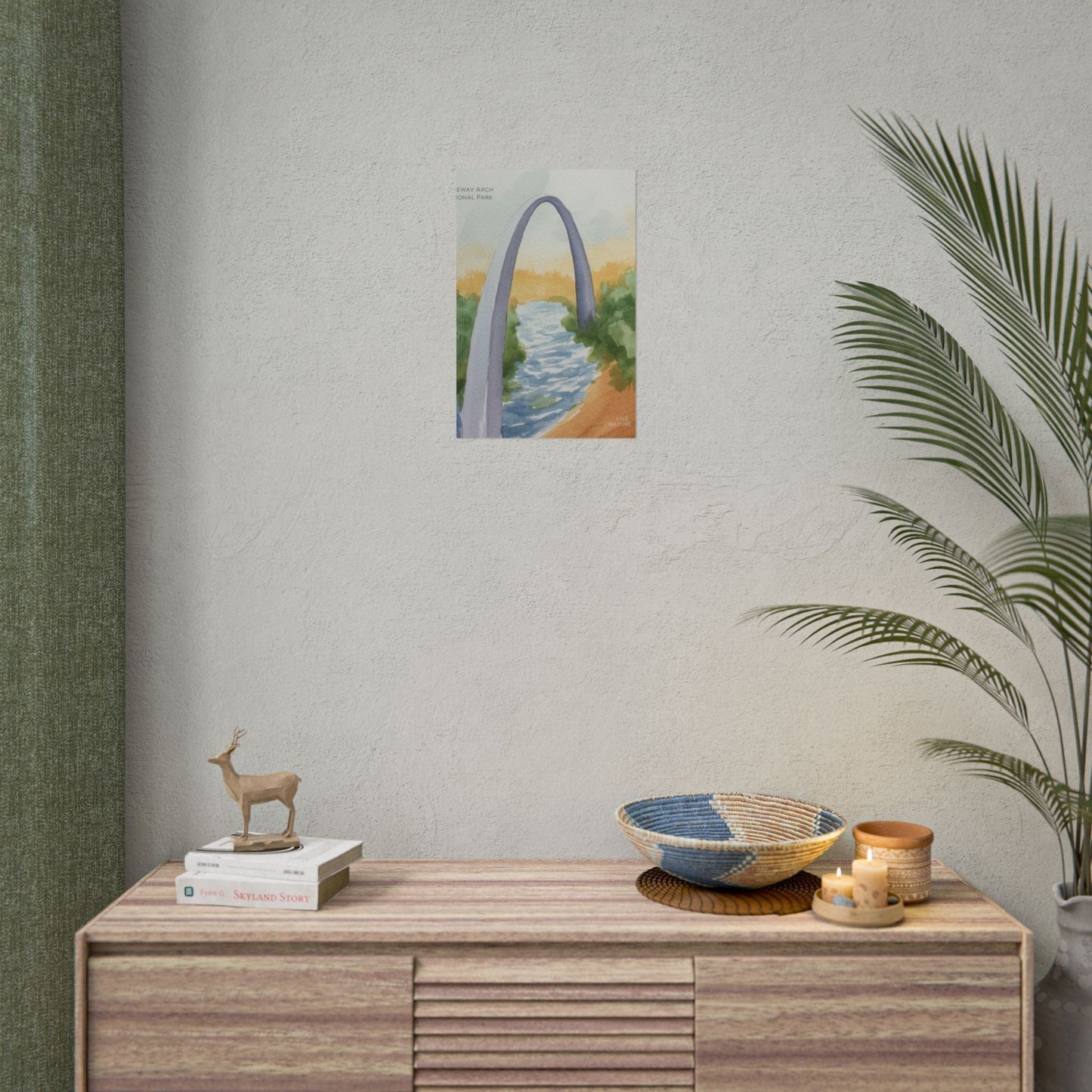 Gateway Arch National Park Watercolor Poster Print