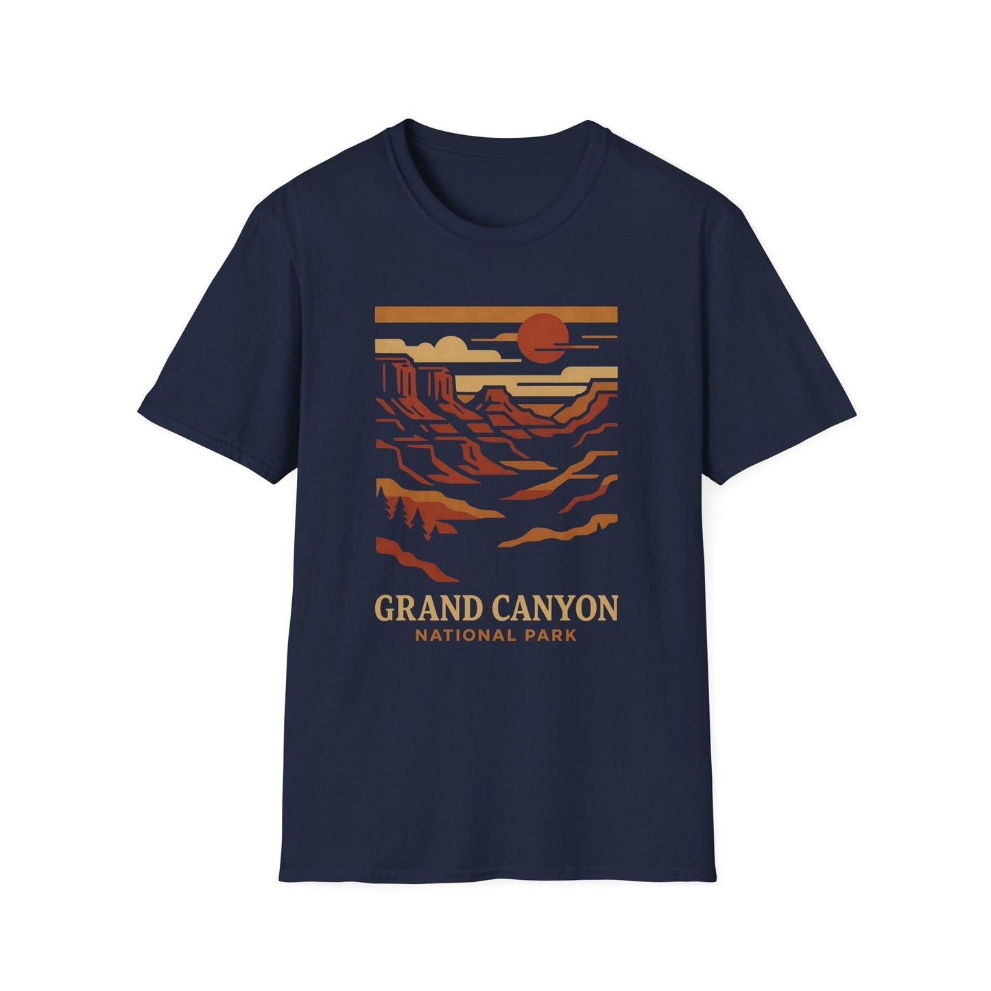 Unisex Softstyle T-Shirt - grand canyon nation (Front Only) - Unisex Softstyle T-Shirt