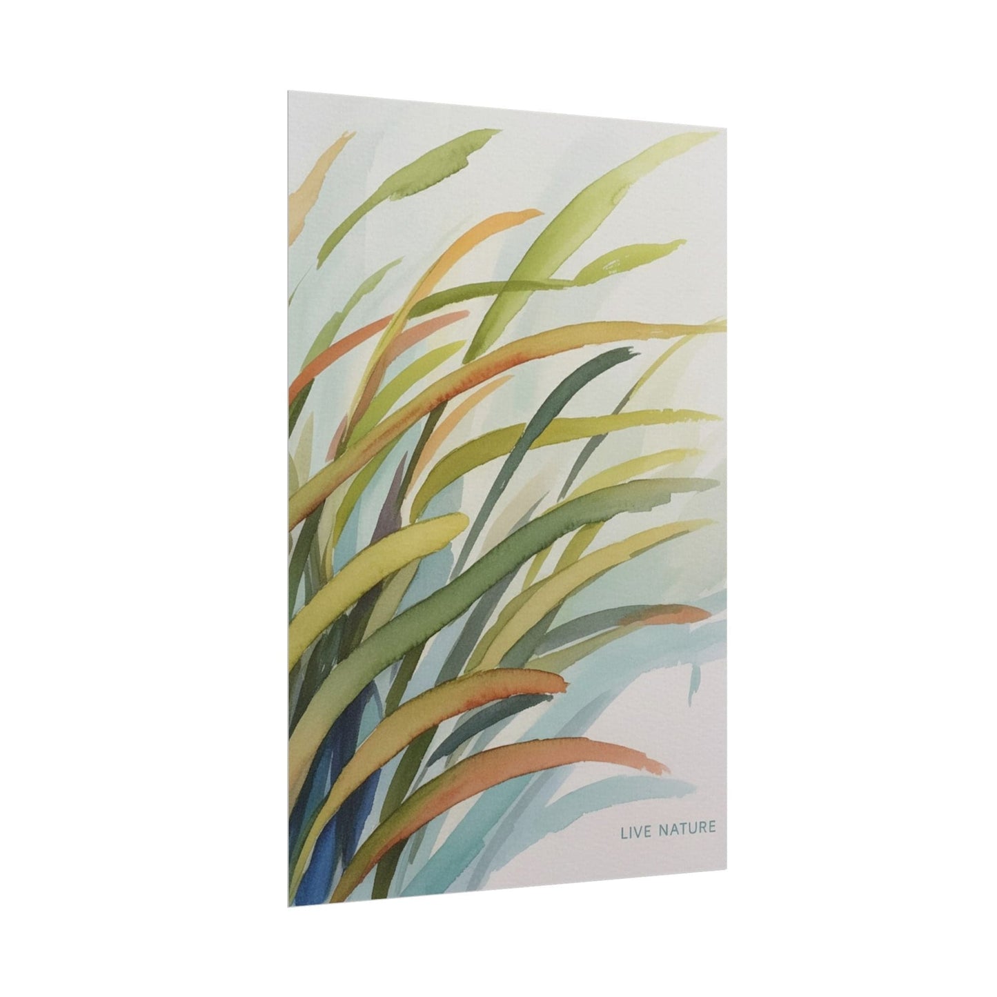 Seagrass Watercolor Art Print 'Live Nature' Design
