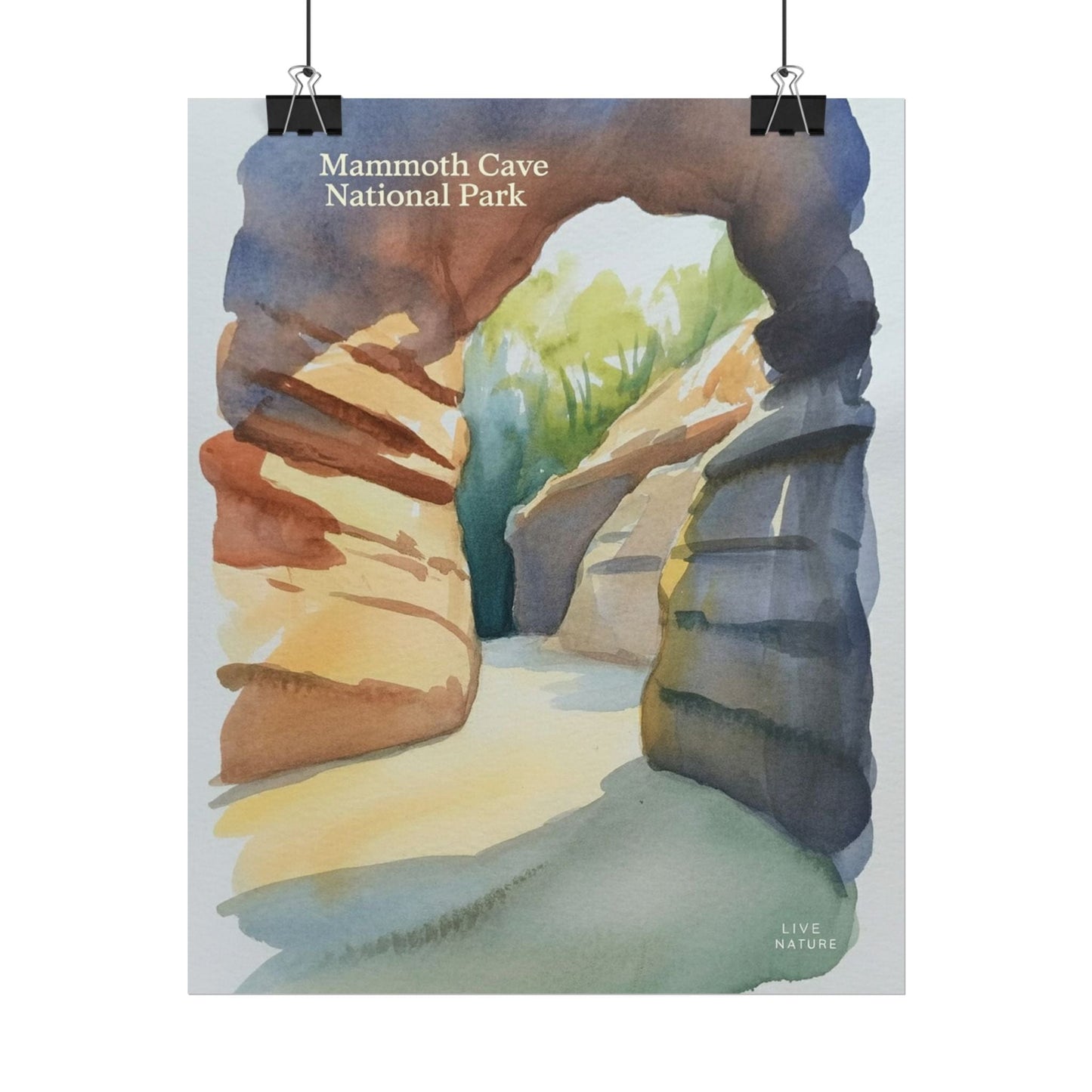Mammoth Cave National Park Watercolor Art Print