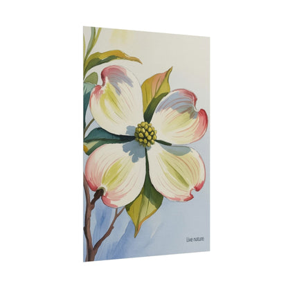 North Carolina Dogwood Watercolor Art Print