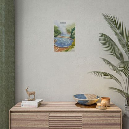 Hot Springs National Park Watercolor Print
