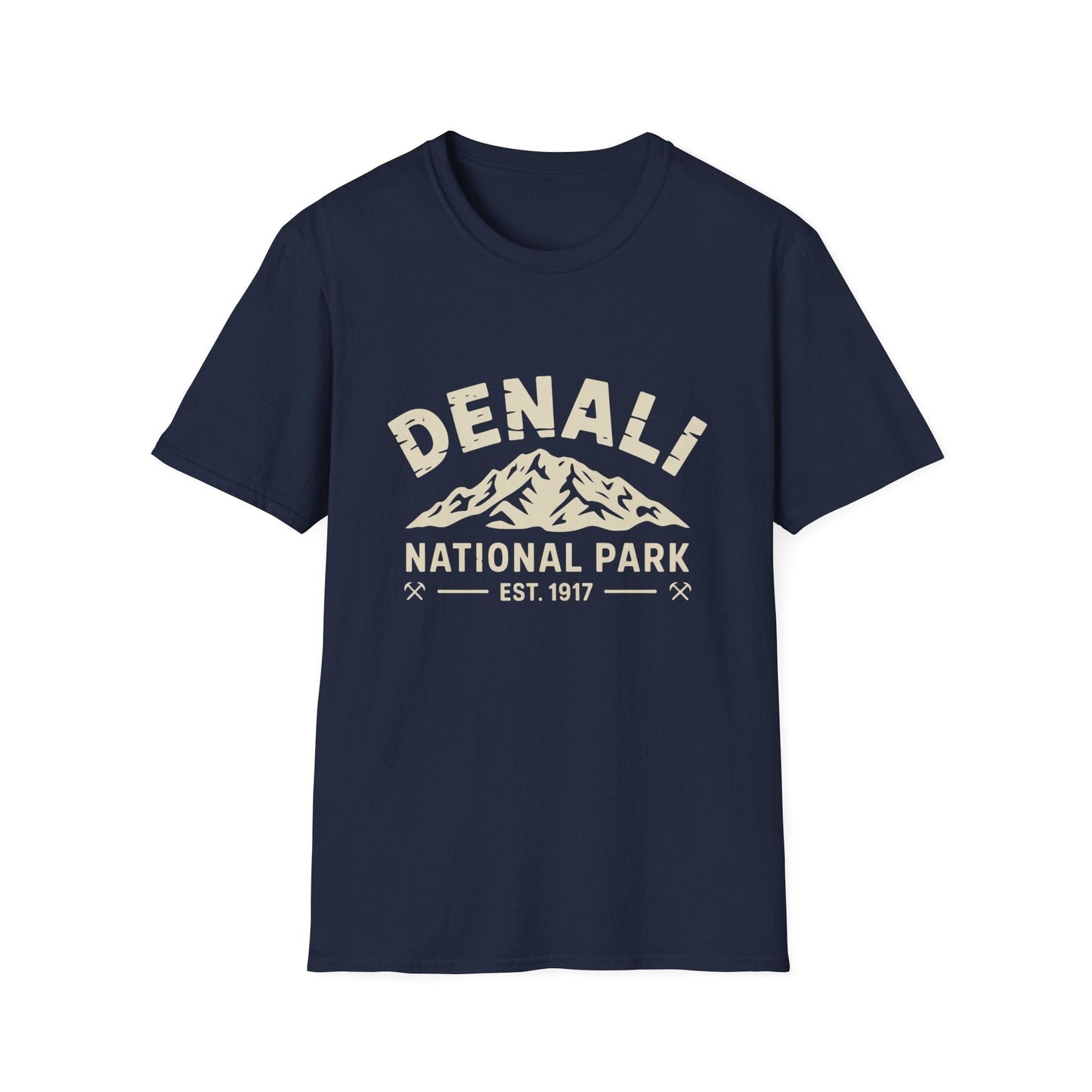 Denali National Park Logo T-Shirt - White Cotton Tee