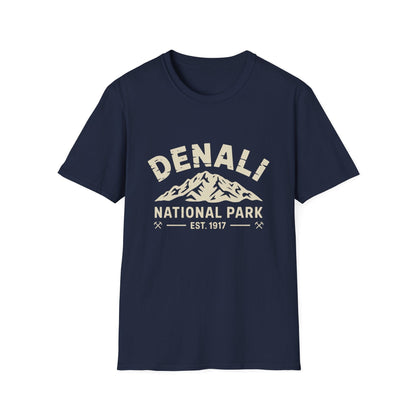 Denali National Park Logo T-Shirt - White Cotton Tee