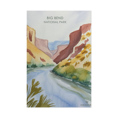 Big Bend National Park Watercolor Art Print