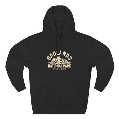 Badlands National Park Graphic Fleece Hoodie Cotton Blend