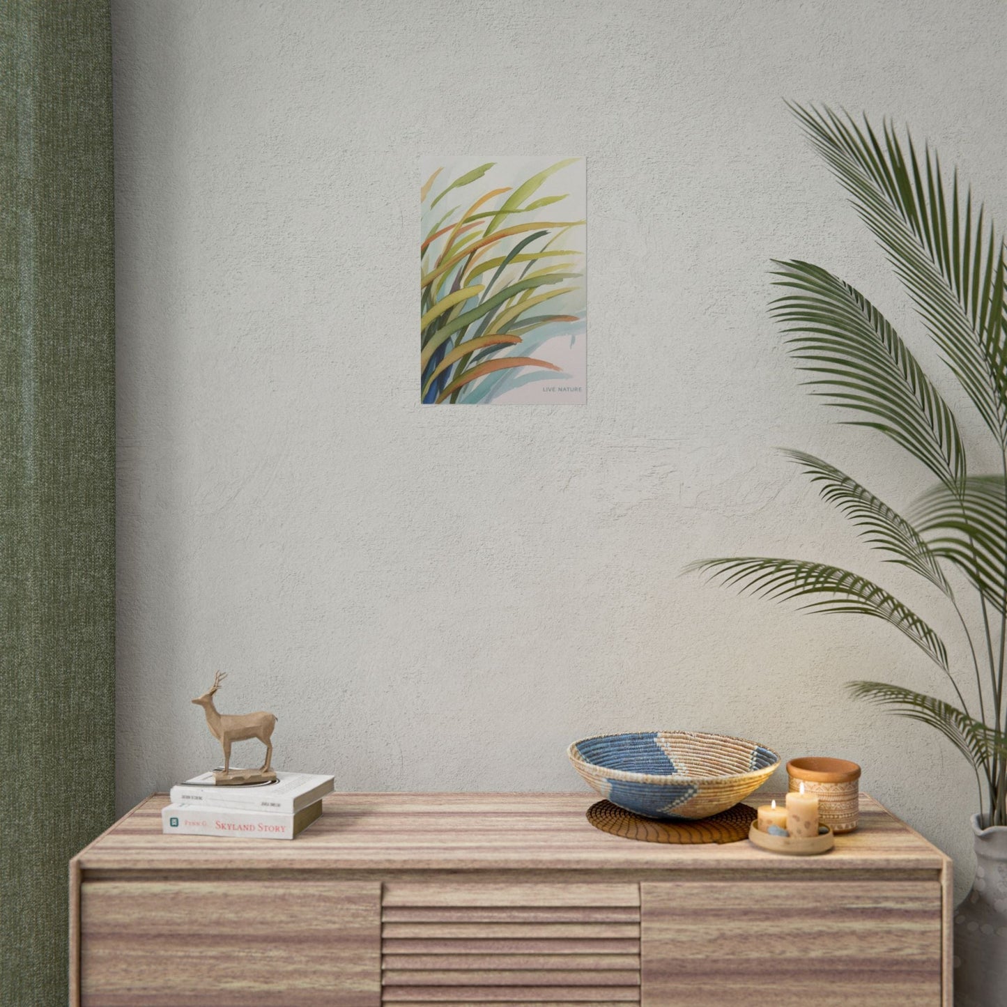 Seagrass Watercolor Art Print 'Live Nature' Design