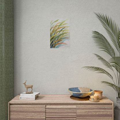 Seagrass Watercolor Art Print 'Live Nature' Design