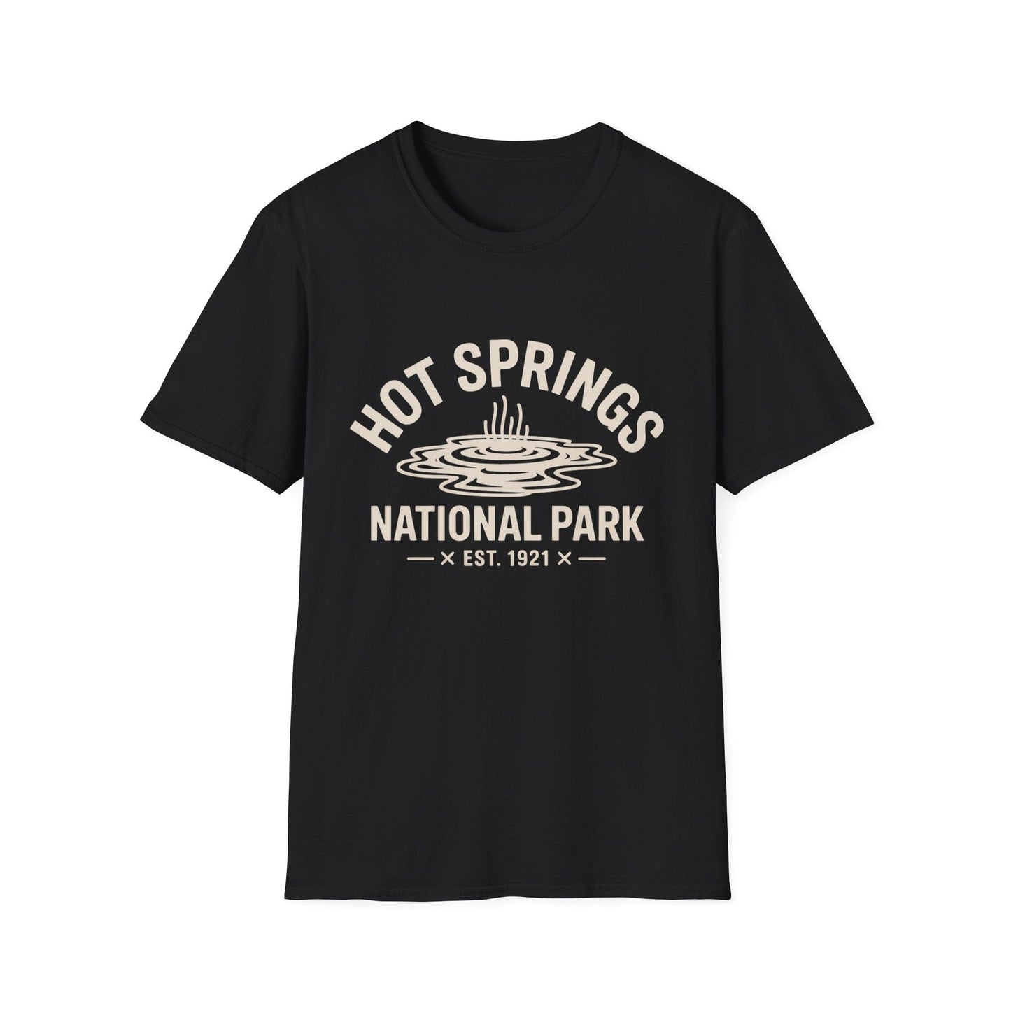 Hot Springs National Park Logo T-Shirt - White Cotton