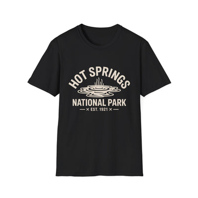 Hot Springs National Park Logo T-Shirt - White Cotton