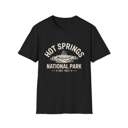 Hot Springs National Park Logo T-Shirt - White Cotton