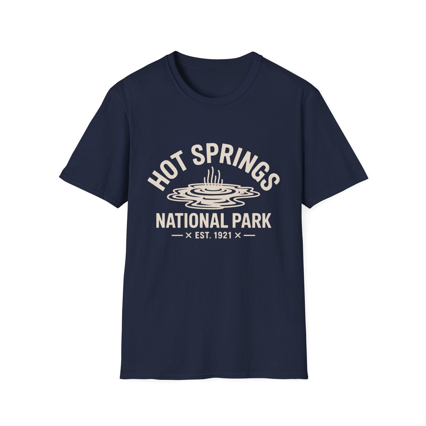 Hot Springs National Park Logo T-Shirt - White Cotton