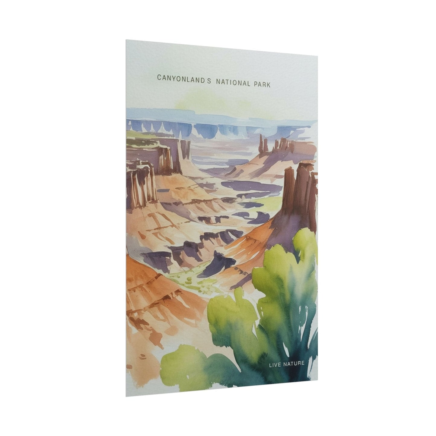 Canyonlands National Park Watercolor Art Print