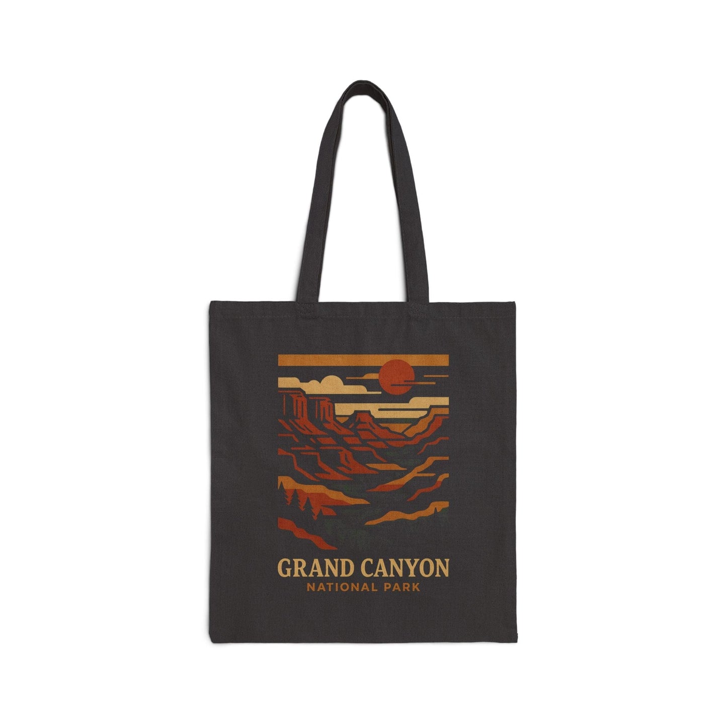 Cotton Canvas Tote Bag - grand canyon nation (Front Only) - Cotton Canvas Tote Bag