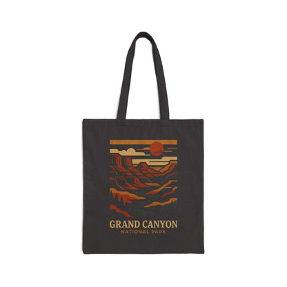Cotton Canvas Tote Bag - grand canyon nation (Front Only) - Cotton Canvas Tote Bag