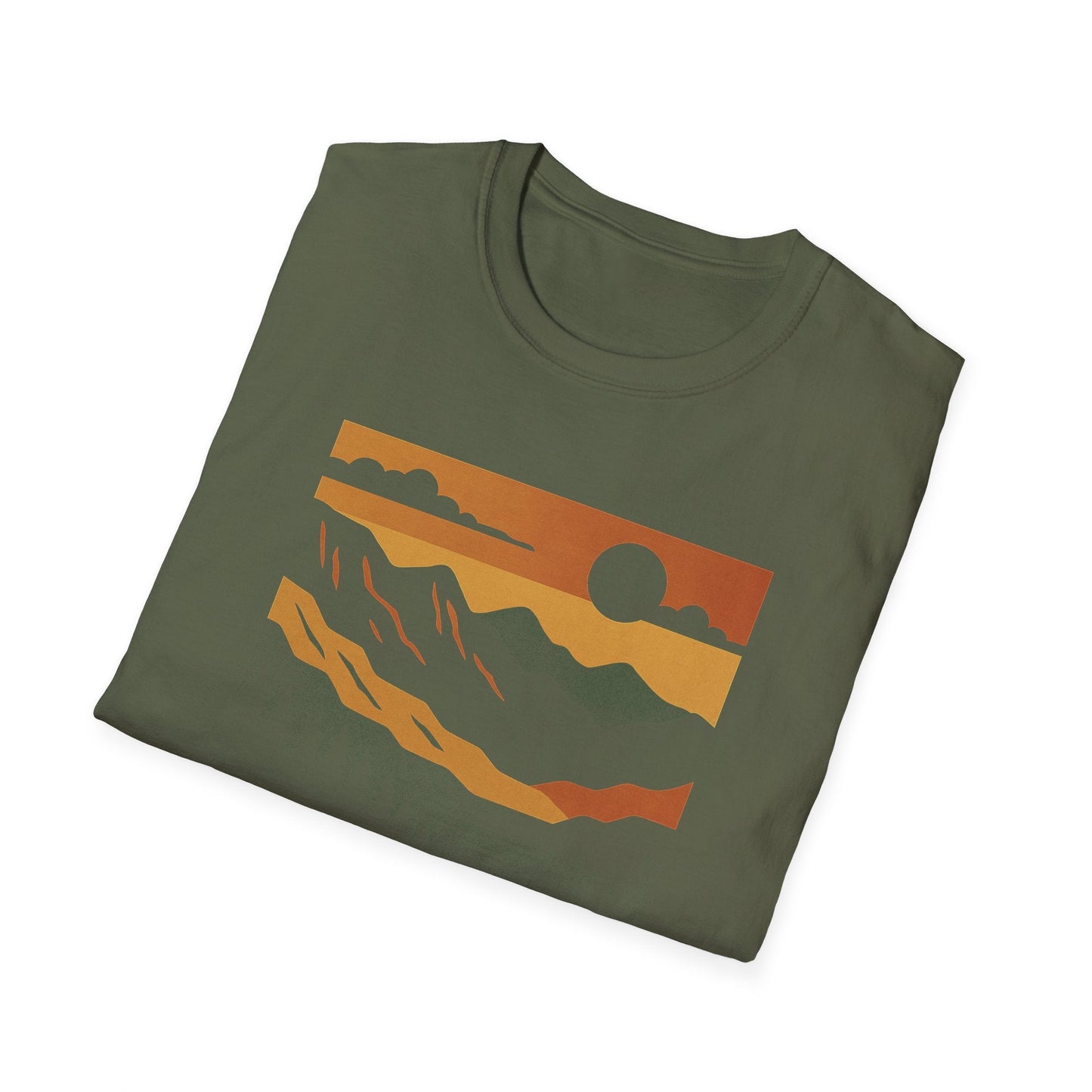 Unisex Softstyle T-Shirt - great smoky mountains (Front Only) - Unisex Softstyle T-Shirt
