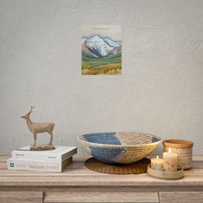Denali National Park Watercolor Art Print