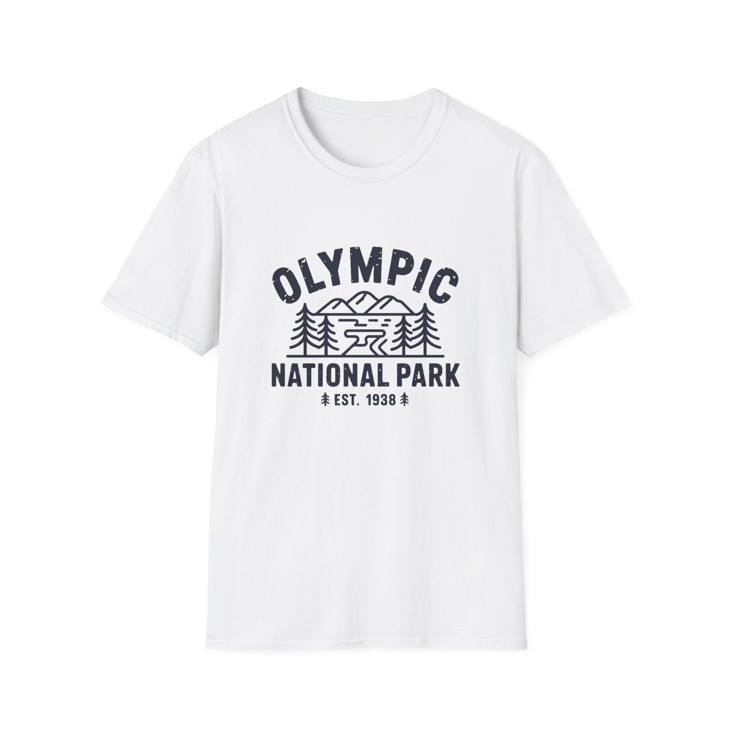 Olympic National Park Graphic Unisex T-Shirt White
