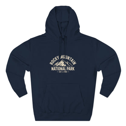 Rocky Mountain National Park Hoodie Cotton Fleece