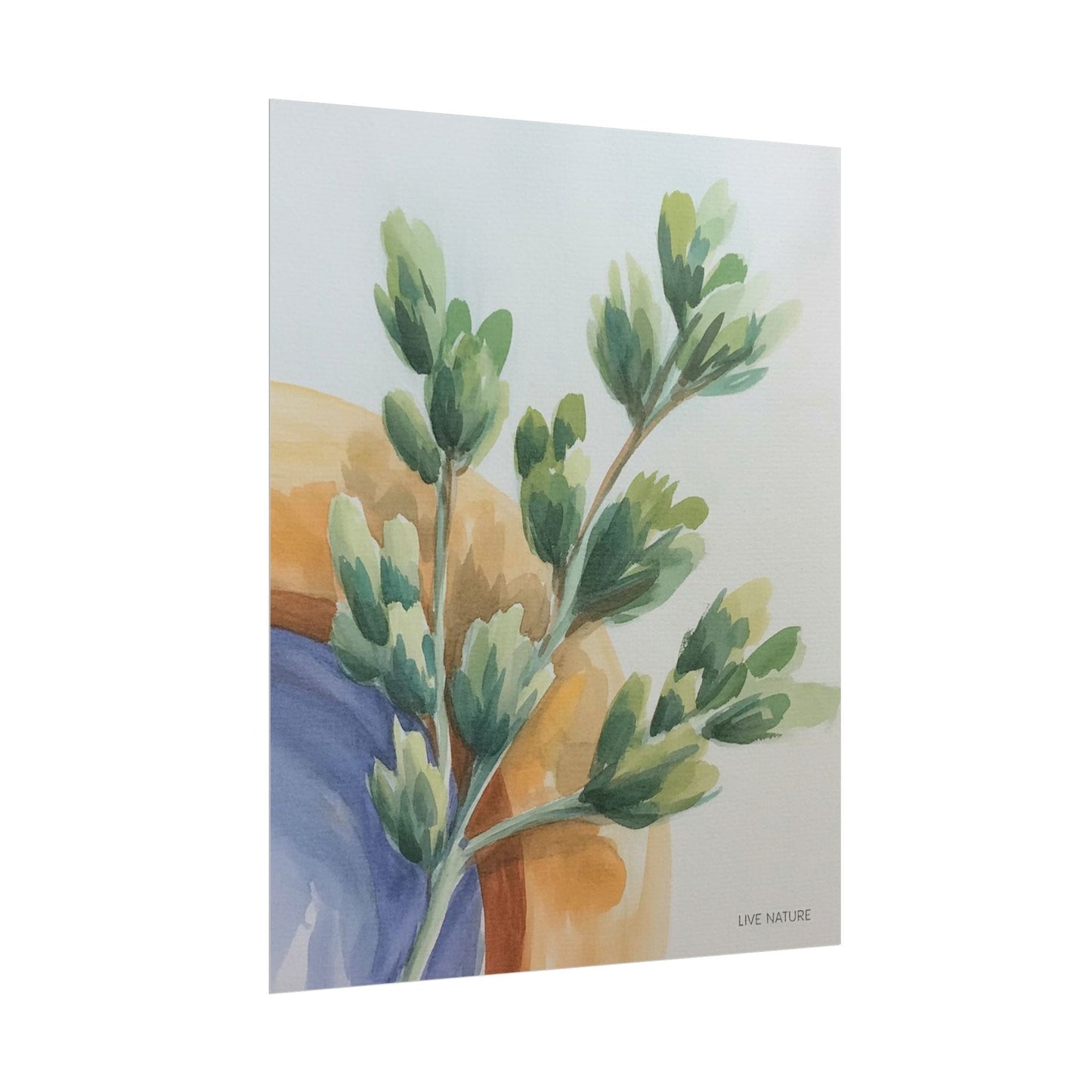 Live Nature Sagebrush Watercolor Art Print