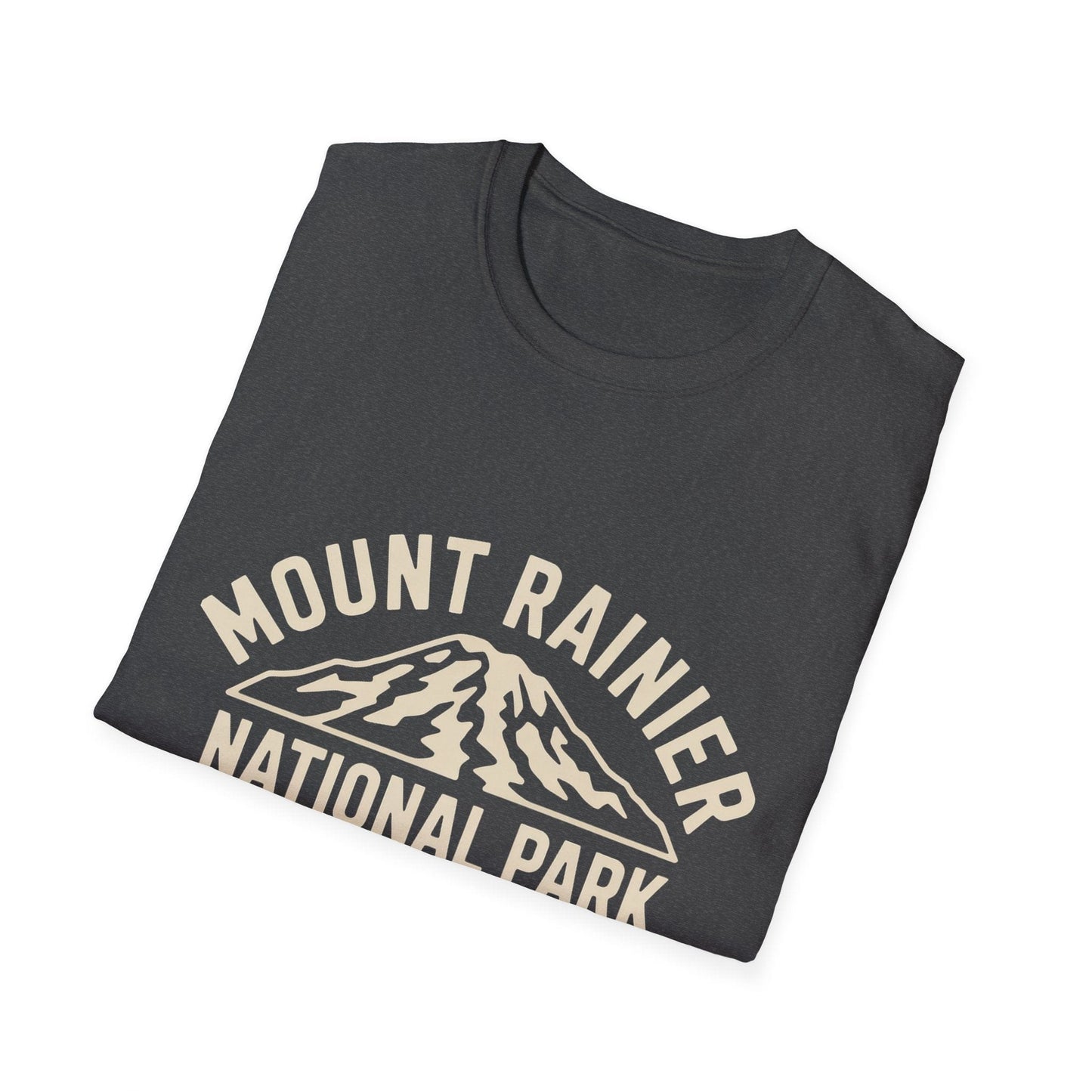 Mount Rainier National Park Logo T-Shirt - White Cotton
