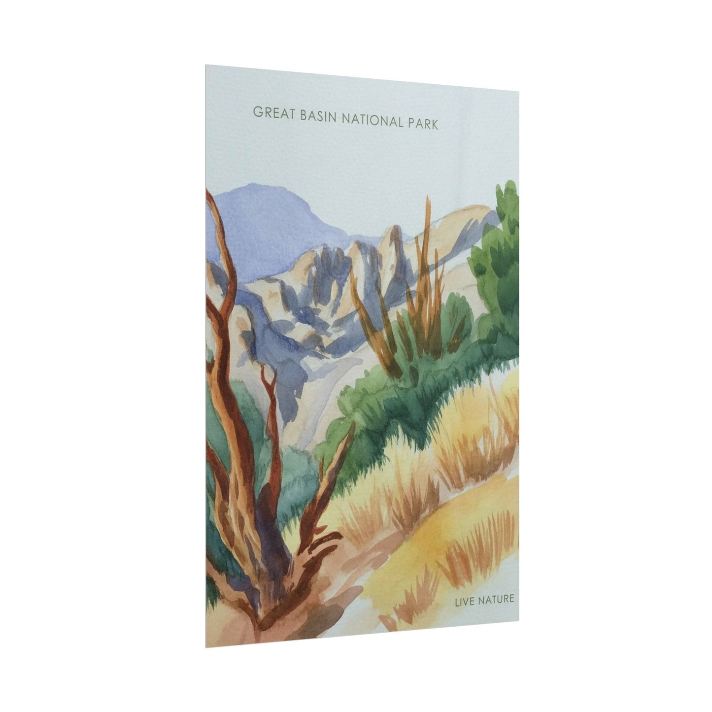 Great Basin National Park Watercolor Art Print