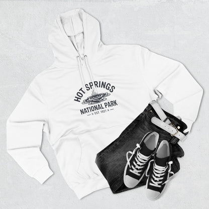 Hot Springs National Park Fleece Hoodie White