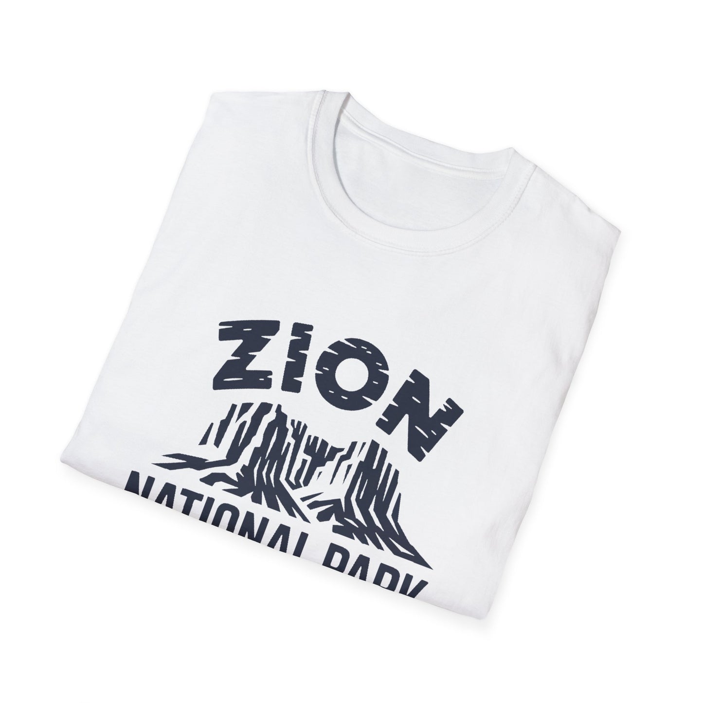 Zion National Park Graphic T-Shirt White Cotton