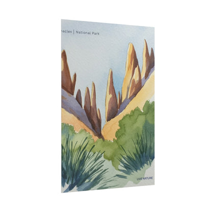 Pinnacles National Park Watercolor Art Print
