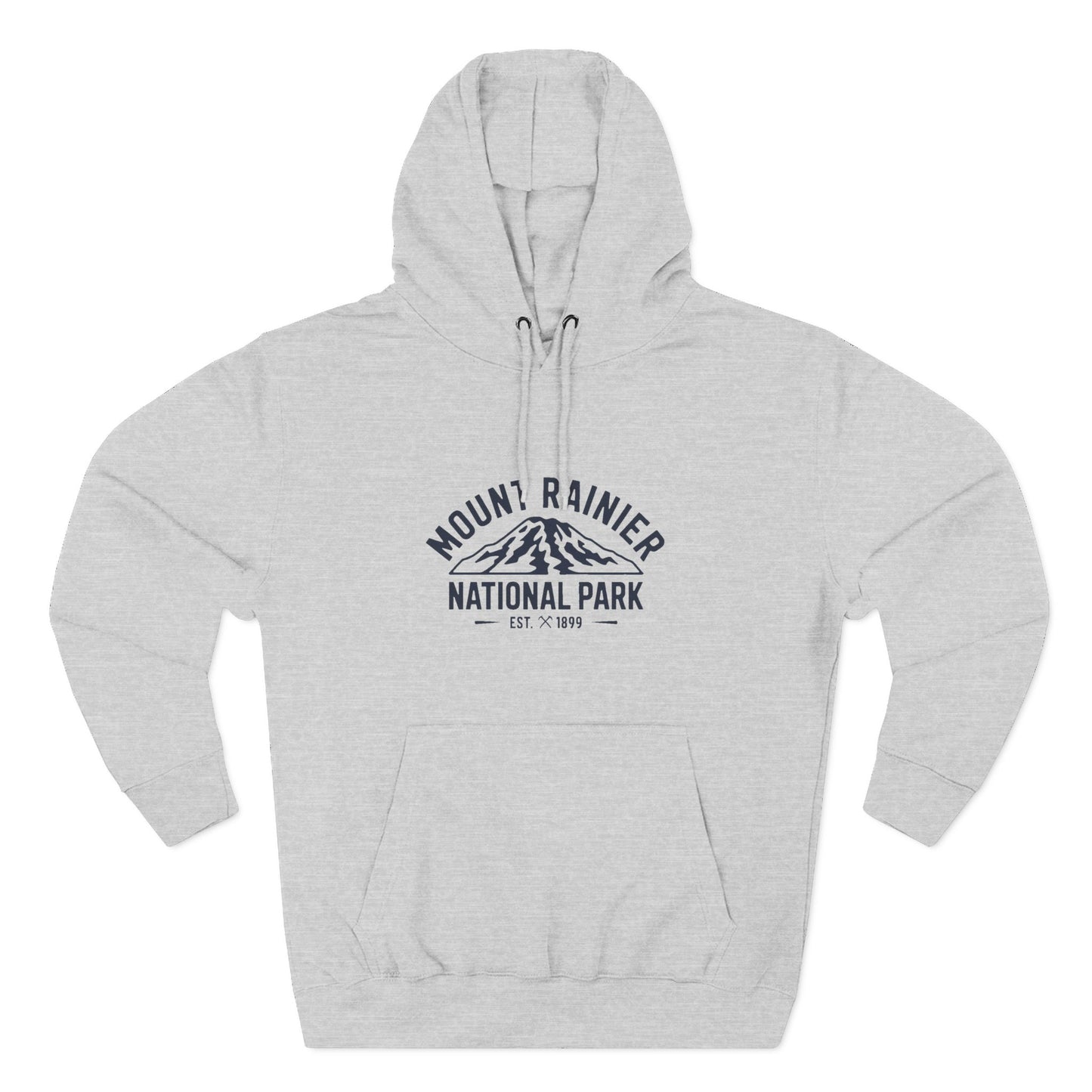 Mount Rainier National Park Fleece Hoodie Cotton
