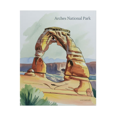 Delicate Arch Watercolor Print Arches National Park