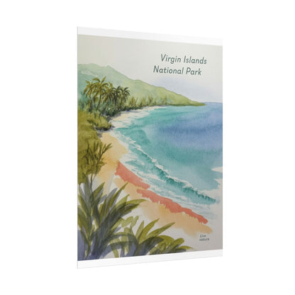 Virgin Islands National Park Watercolor Art Print