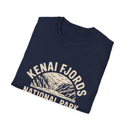 Kenai Fjords National Park Retro T-Shirt - Softstyle