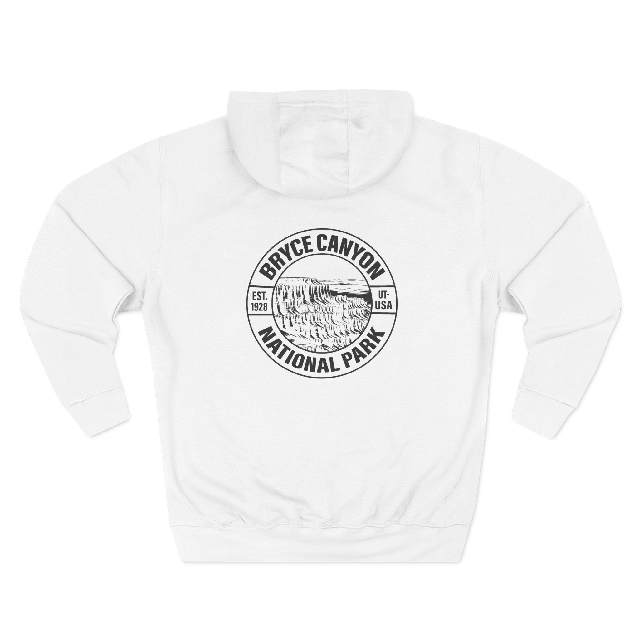 Three-Panel Fleece Hoodie - 14 (Front+Back) - Three-Panel Fleece Hoodie (Smart: Original on dark)