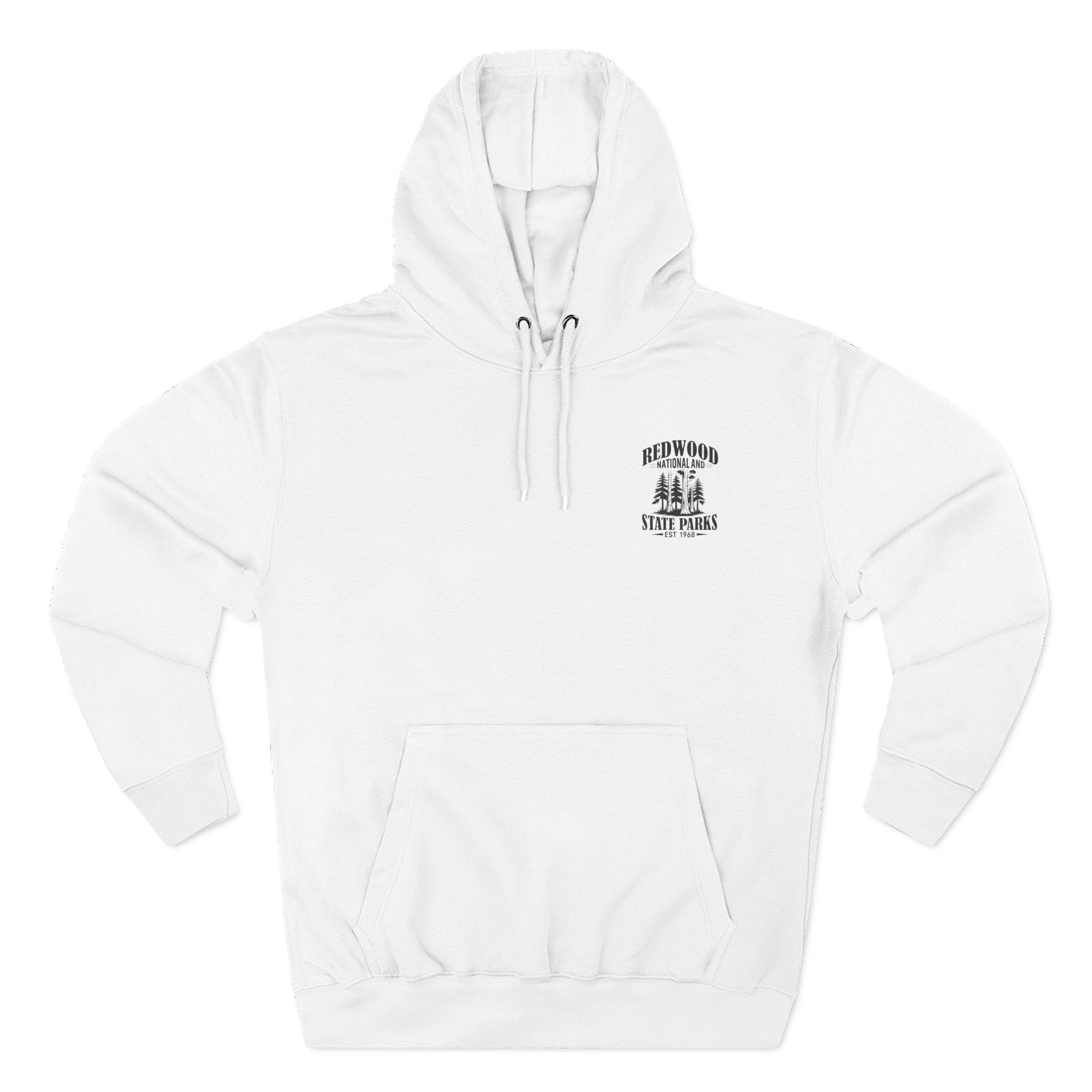 Redwood State Parks Graphic White Hoodie
