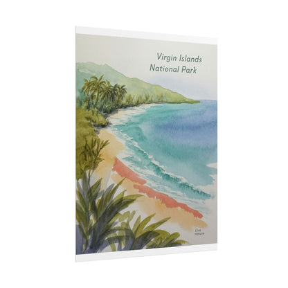 Virgin Islands National Park Watercolor Art Print