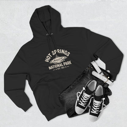 Hot Springs National Park Fleece Hoodie White