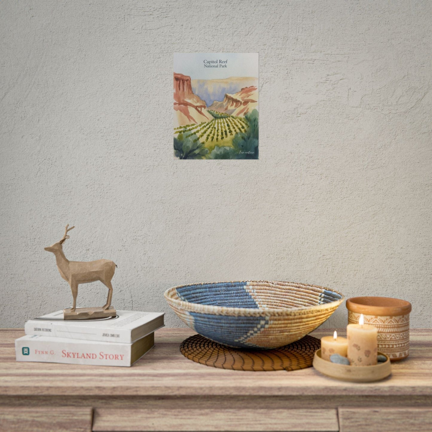 Capitol Reef National Park Watercolor Landscape Print