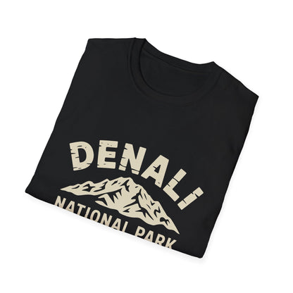 Denali National Park Logo T-Shirt - White Cotton Tee