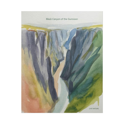 Black Canyon of the Gunnison Watercolor Art Print