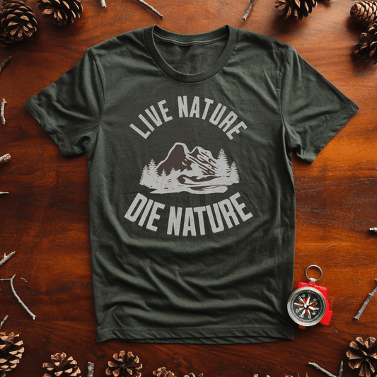 Live Nature White - Forest Green