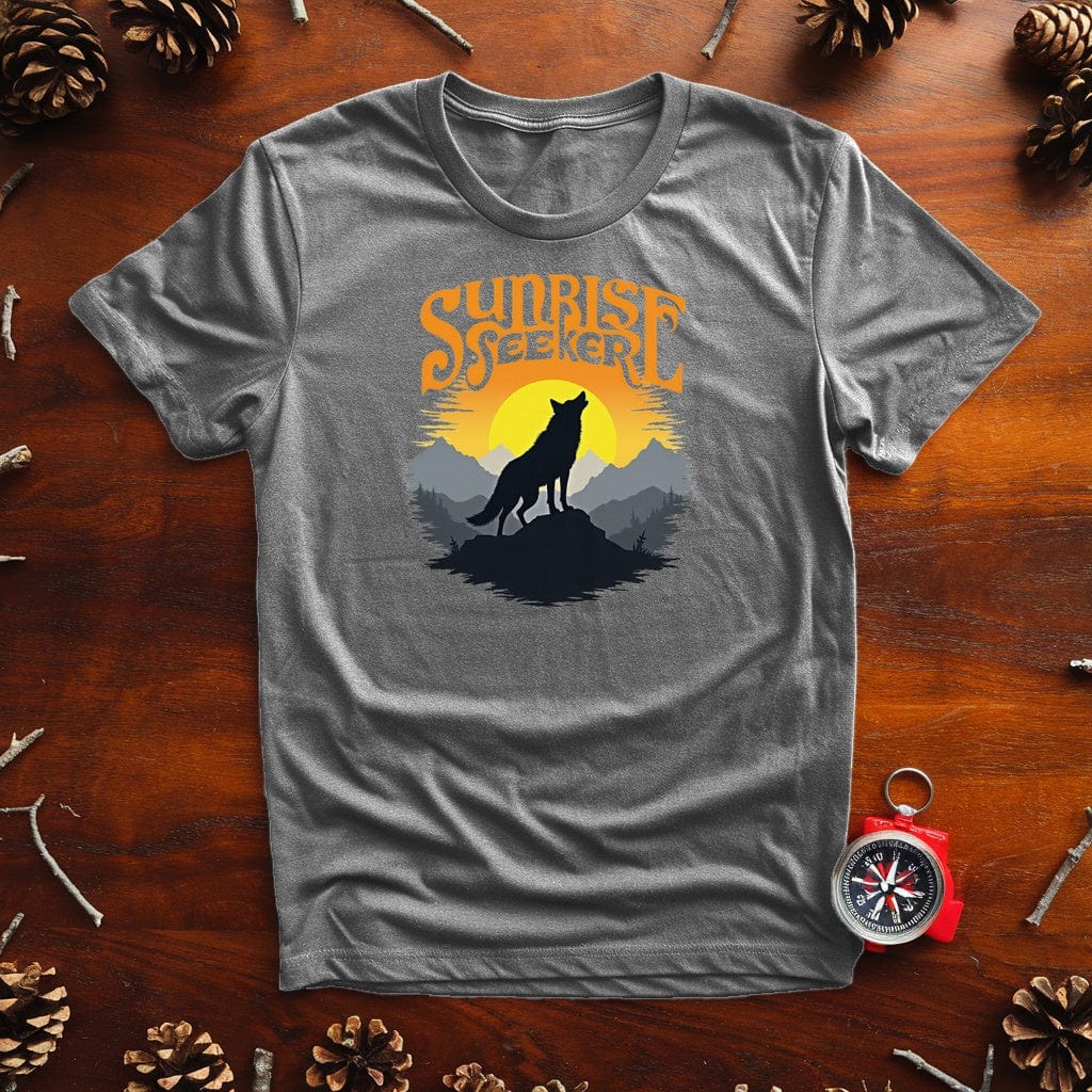 Sunrise Seeker Wolf T-Shirt – Adventure-Inspired Graphic Tee - Live Nature