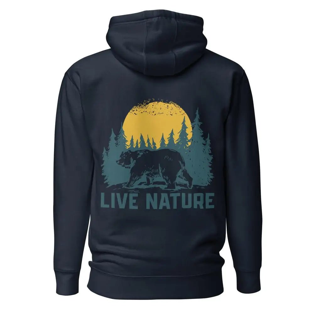 Premium Grizzly Hoodie - Live Nature