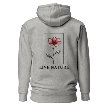 Premium Red Floral Hoodie - Live Nature