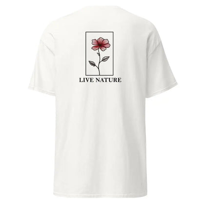 Premium Red Floral T-Shirt - Live Nature