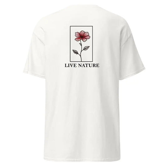 Premium Red Floral T-Shirt - Live Nature