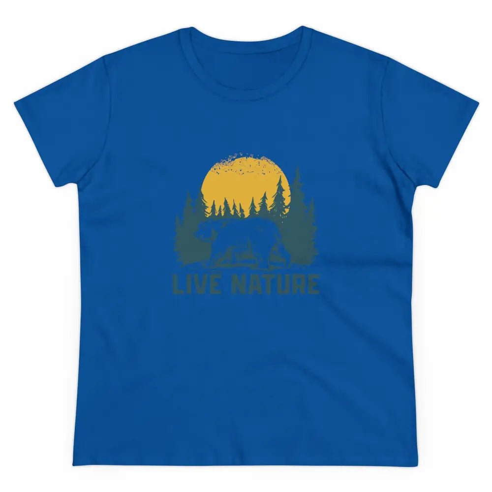 Women's Midweight Cotton Tee - Live Nature